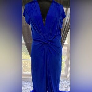 Vince Camuto Twist Front Plunge Jumpsuit